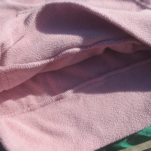 Ladies Pastel Pink Bench Fleece Pullover Hoodie - Size Small. - Picture 5 of 12